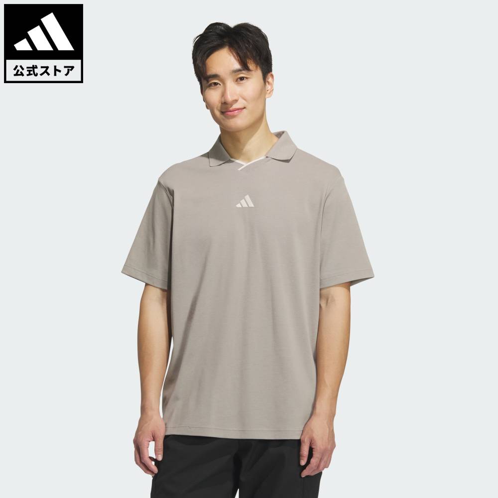 【20%OFFクーポン対象 12/29 0:00～1/5 23:59】 【公式】アディダス adidas 返品可 ゴルフ 【ゴルフ】ツイストニット ポロシャツ 半袖 パフォーマンス メンズ ウェア・服 ポロシャツ ベージュ JN1249