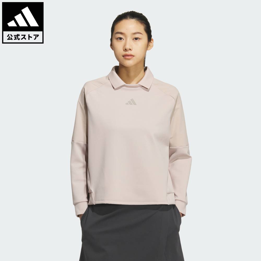 【公式】アディダス adidas 返品可 ゴルフ 【ゴルフ】スウェットシャツ 長袖 パフォーマンス レディース ウェア・服 スウェット（トレーナー） ブラウン JN1254