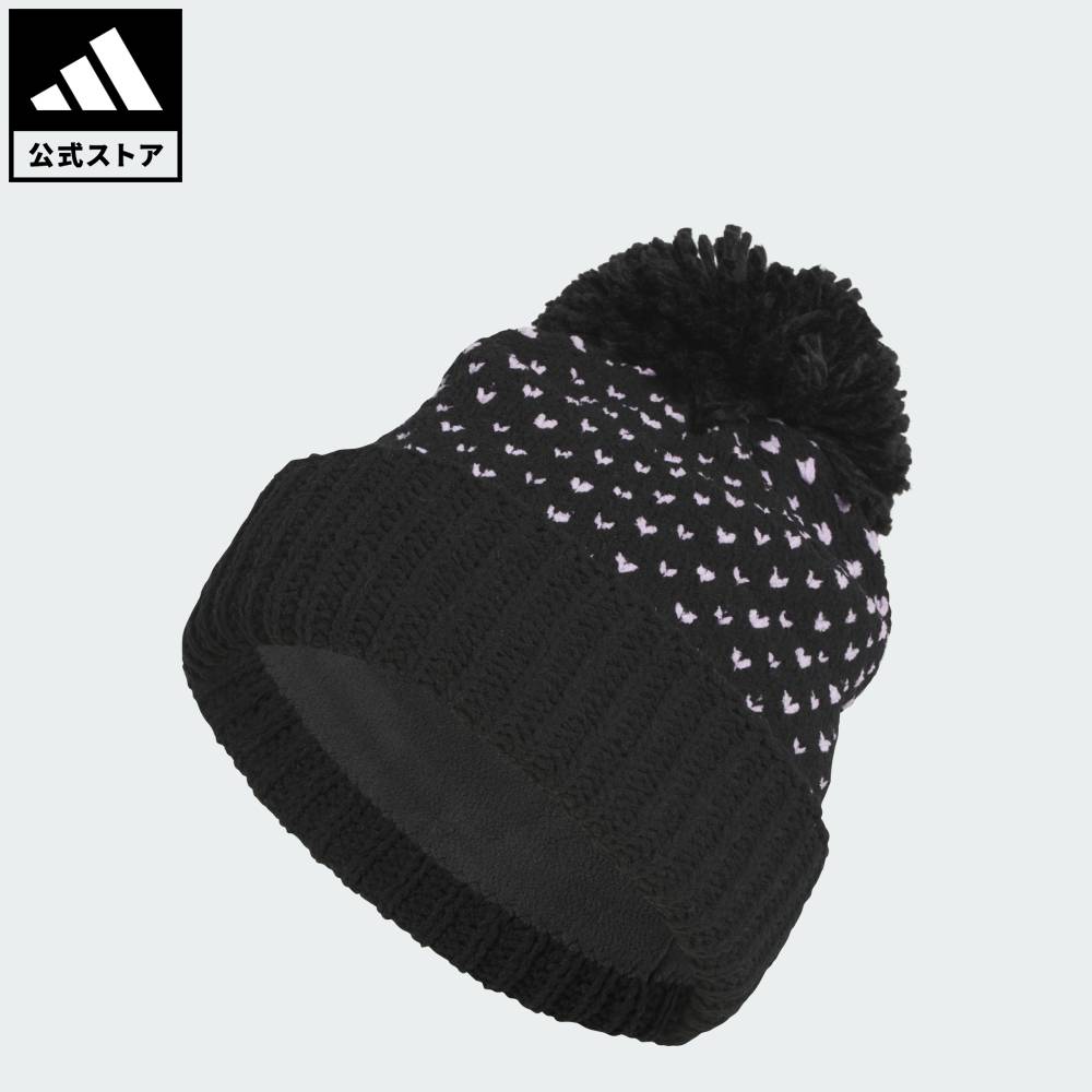 樂天商城 - 【公式】アディダス adidas 返品可 ゴルフ 【ゴルフ】ニット ポンポンビーニー パフォーマンス レディース アクセサリー 帽子 黒 ブラック JX2365