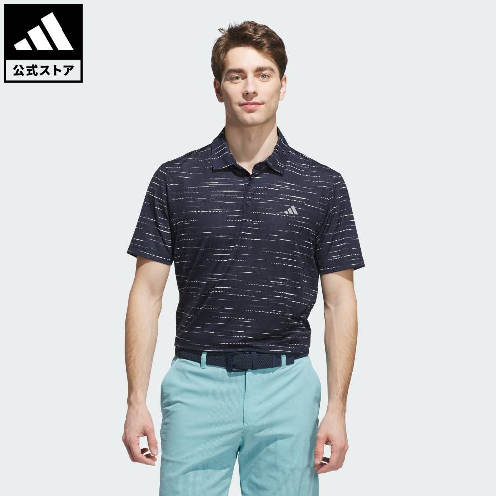 【20％OFFクーポン対象 1/9 0:00～1/16 23:59】 【公式】アディダス adidas 返品可 ゴルフ 【ゴルフ】アルティメット365 メッシュ グリマー プリント ポロシャツ パフォーマンス メンズ ウェア・服 ポロシャツ 青 ブルー KA7909