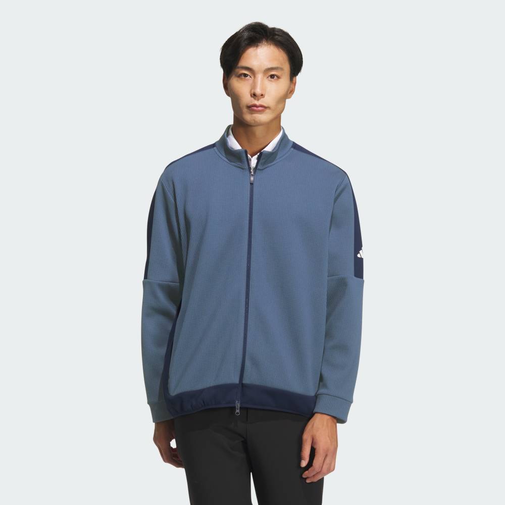 【40％OFFクーポン対象 07/15 0:00～07/26 1:59】 【公式】アディダス adidas 返品可 ゴルフ 【ゴルフ】COLD. RDYファブリックミックスFZジャケット パフォーマンス メンズ ウェア・服 ジャケット 青 ブルー KD8334