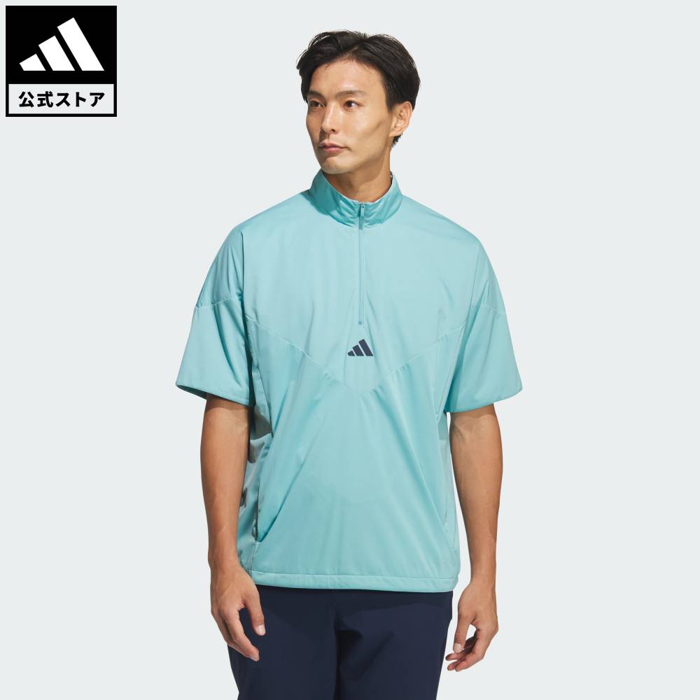 Brand：パフォーマンスSports：ゴルフCategory：ウェア・服【40cf】【color:ターコイズ】【size:J/S】 【size:J/M】 【size:J/L】 【size:J/XL】 【size:J/2XL】 スポーツブランドアディダス公式ショップ2025年09月時点の発売時販売価格よりも値下げしています【ゴルフ】コードカオス ハーフジップSSウィンド天候が変わっても、W.RDY SS アノラックジャケットはいつでも対応する準備はできている。動きやすいルーズフィットのデザインは、どんなアウトドアプランでも自由で快適。肌触りが滑らかなソフトシングルジャージーと、アクティブな一日でも十分に耐久性があるウーブン構造。どんな旅のニーズにもシームレスに適応できるW.RDY SS アノラックジャケット。ゴルフコースでもトレイルでも、この商品は洗練されたデザインと機能的なパフォーマンスを兼ね備えている。落ち着いた自信と安心感を持ってアウトドアを楽しむ人にとっては頼りになるレイヤー。快適でリラックスしたスタイルのアノラック Loose fit。ルーズフィットシングルジャージー商品番号：KE6653色：Mint Ton / Collegiate Navyモデル：UV105スポーツ：ゴルフSize胸囲うしろ着丈袖丈J/SJ/MJ/LJ/XLJ/2XL114cm119cm121cm126cm132cm70cm71cm71cm72cm74cm42cm43cm43cm44cm46cm※ 上記の数値はそれぞれのサイズにおける製品の寸法を表しています。※ 商品によっては、表示の寸法から若干の誤差（1～2cm）が発生する場合があります。※ 同じサイズでも、製品の素材の特徴やデザインによって着用感が異なる場合があります。Other Color