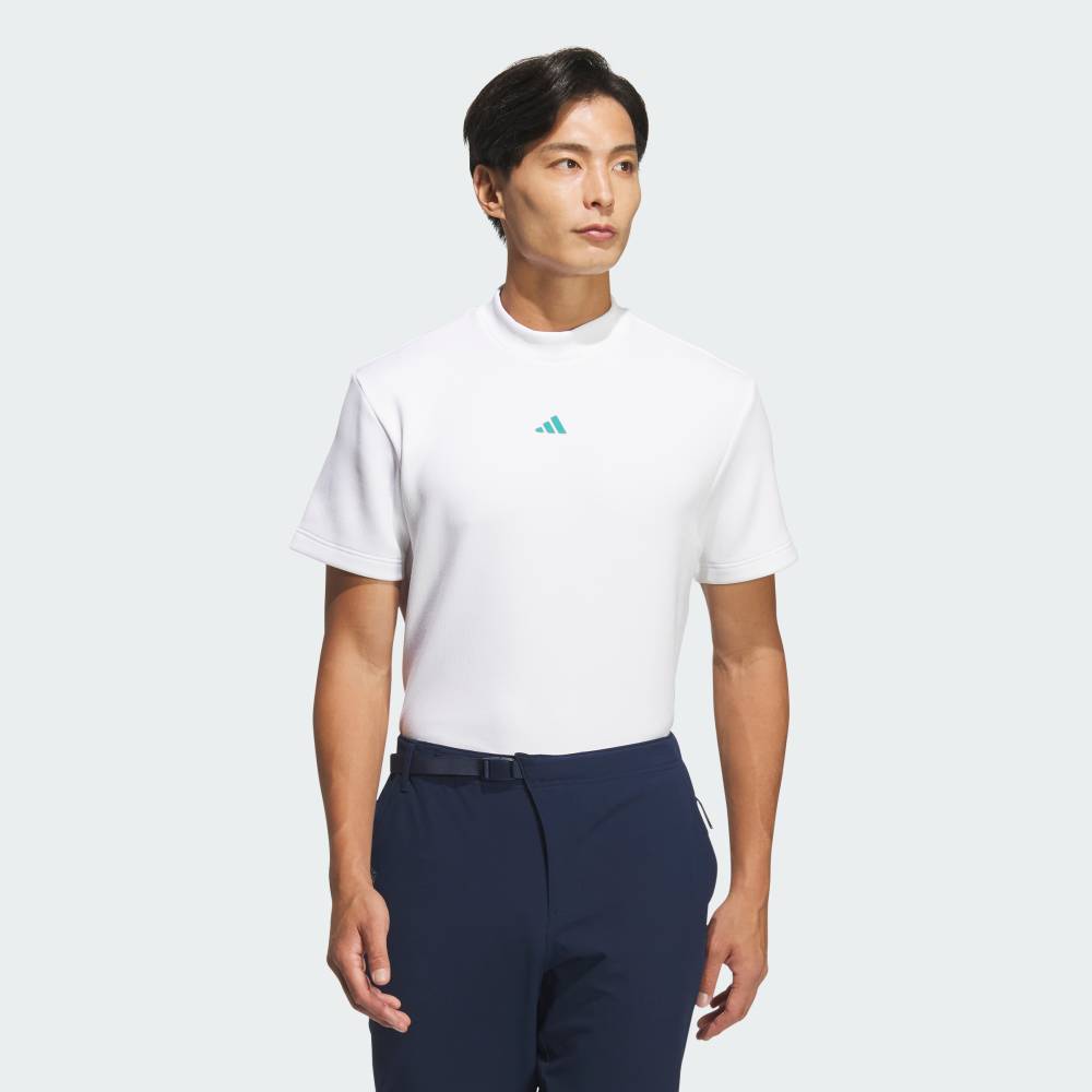 【40％OFFクーポン対象 07/15 0:00～07/26 1:59】 【公式】アディダス adidas 返品可 ゴルフ 【ゴルフ】コードカオス モックネック半袖シャツ パフォーマンス メンズ ウェア・服 ベスト 白 ホワイト KF8981
