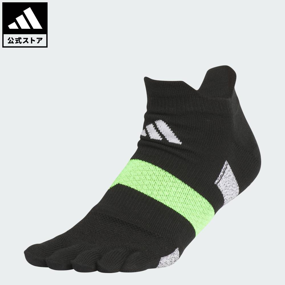 【20％OFFクーポン対象 2/4 20:00～2/10 23:59】 【公式】アディダス adidas 返品可 ランニング ランニングパフォーマンス 5本指ソックス パフォーマンス ユニセックス アクセサリー ソックス・靴下 黒 ブラック JM7162