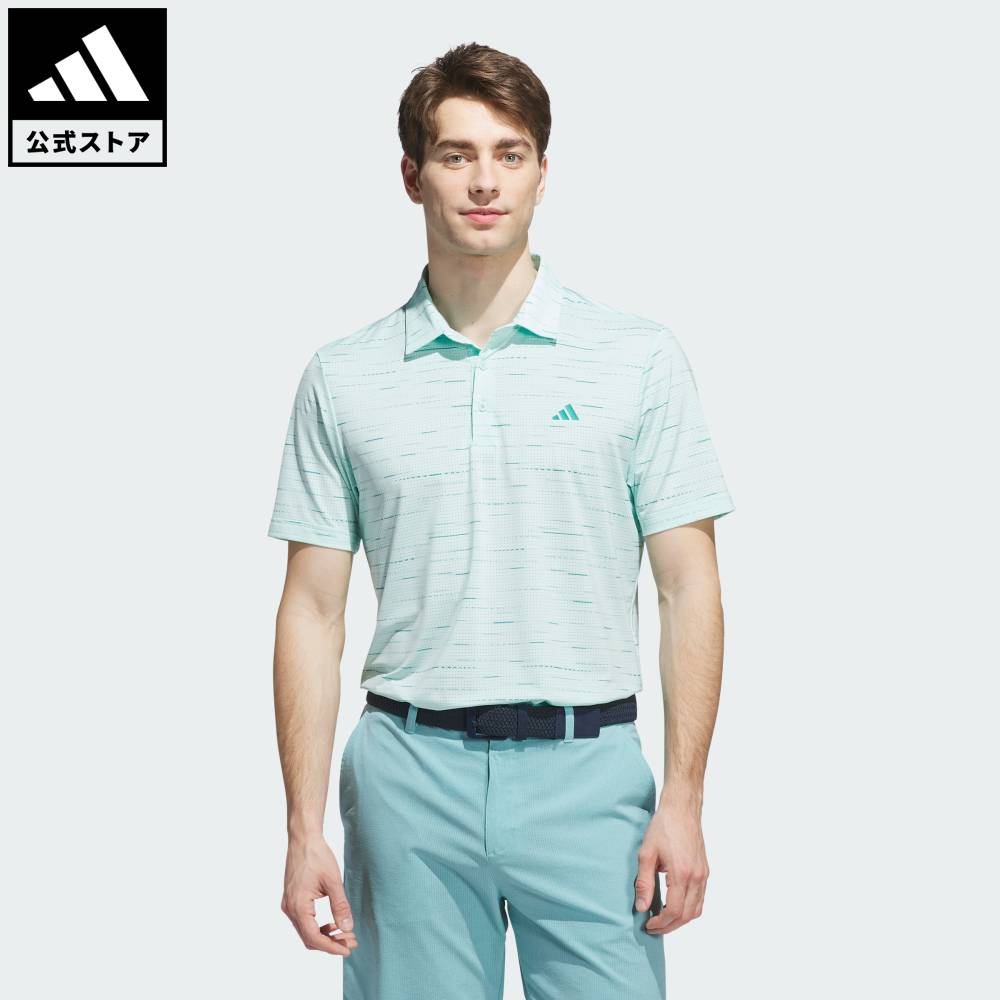 【20％OFFクーポン対象 1/9 0:00～1/16 23:59】 【公式】アディダス adidas 返品可 ゴルフ 【ゴルフ】アルティメット365 メッシュ グリマー プリント ポロシャツ パフォーマンス メンズ ウェア・服 ポロシャツ 青 ブルー KA7908