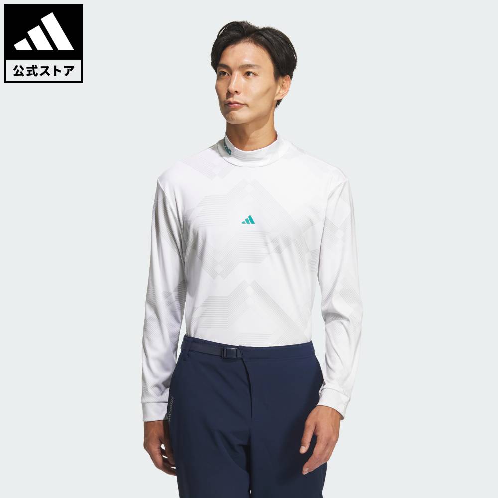 【公式】アディダス adidas 返品可 ゴルフ 【ゴルフ】コードカオス モックネック長袖シャツ パフォーマンス メンズ ウェア・服 シャツ 白 ホワイト KF8985