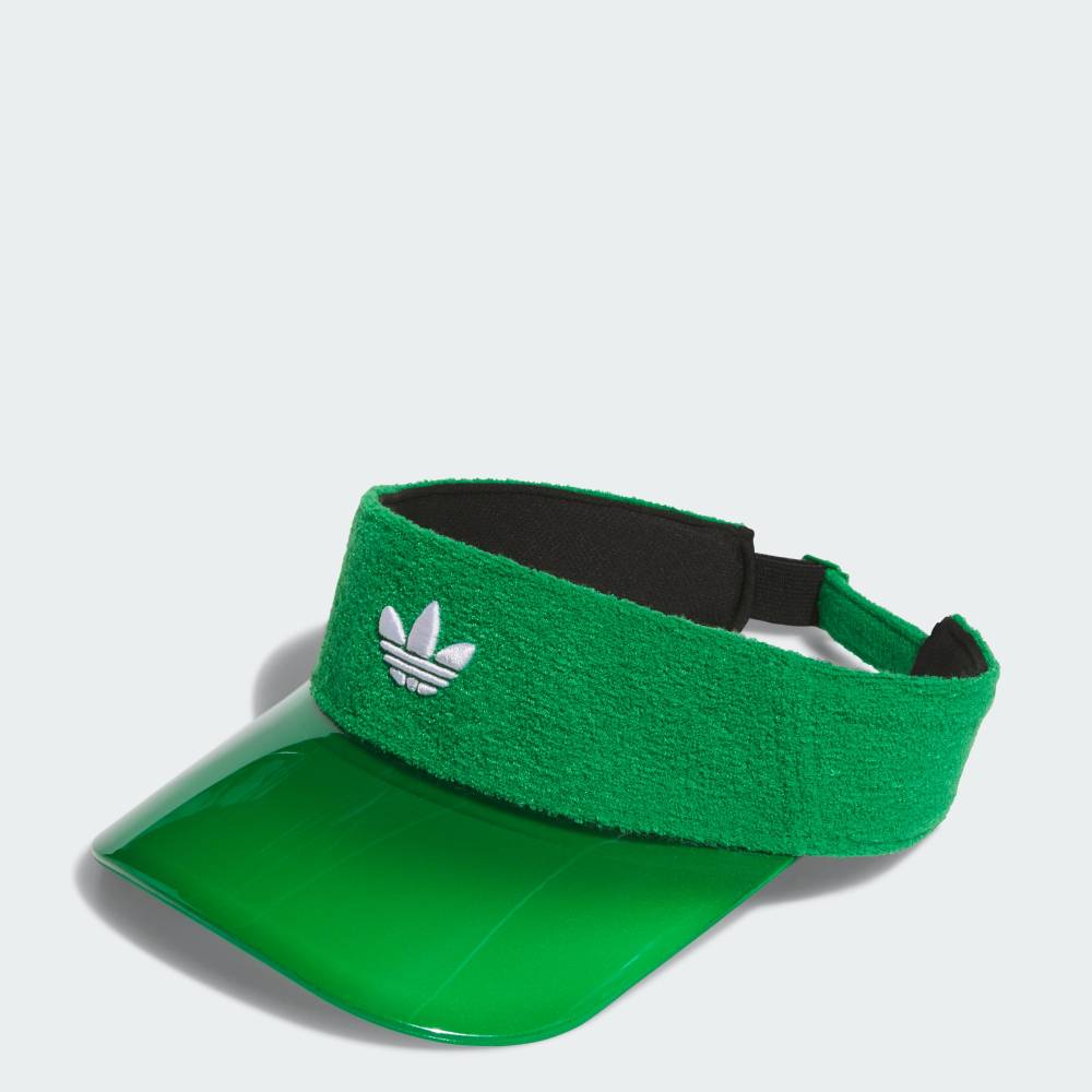 【ポイント10倍 07/15 00:00～07/26 01:59】 【公式】アディダス adidas 返品可 ゴルフ 【オリジナルスゴルフ】パイル バイザー オリジナルス レディース アクセサリー 帽子 緑 グリーン JD7065 【PTU】
