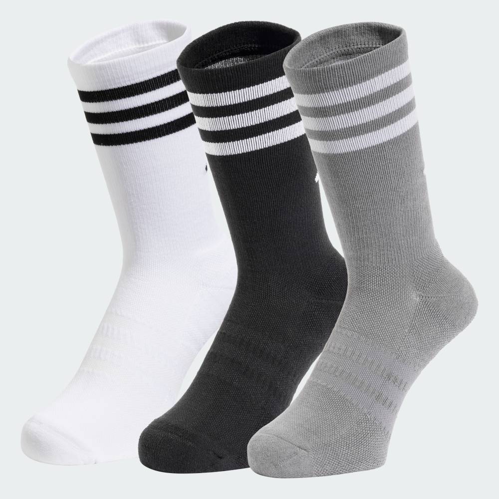 【公式】アディダス adidas 返品可 ゴルフ 【ゴルフ】3P クルー丈 クッションソックス パフォーマンス メンズ アクセサリー ソックス・靴下 グレー JF0780
