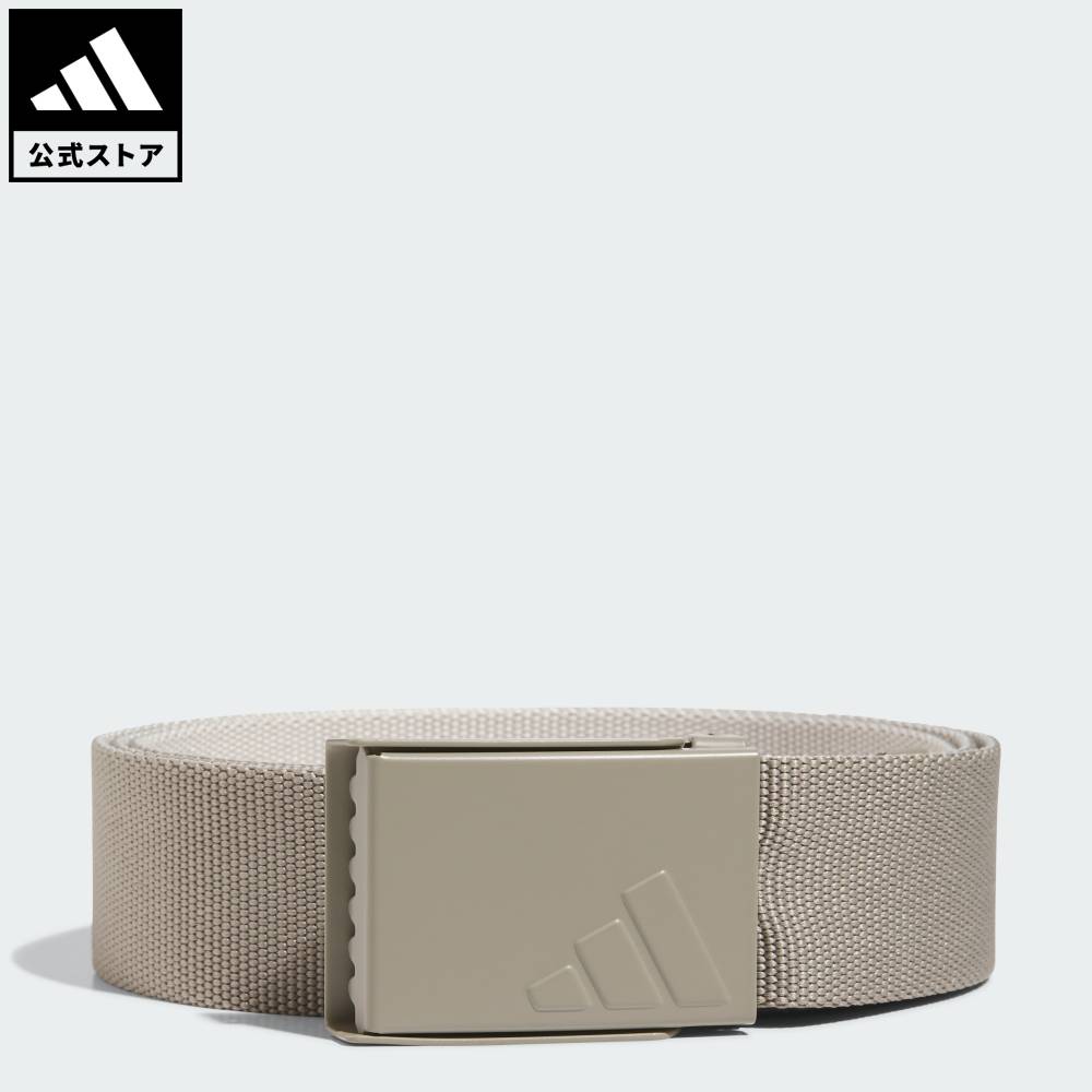 【公式】アディダス adidas 返品可 ゴルフ 【ゴルフ】リバーシブル ウェビングベルト パフォーマンス メンズ アクセサリー ベルト ベージュ JX2371