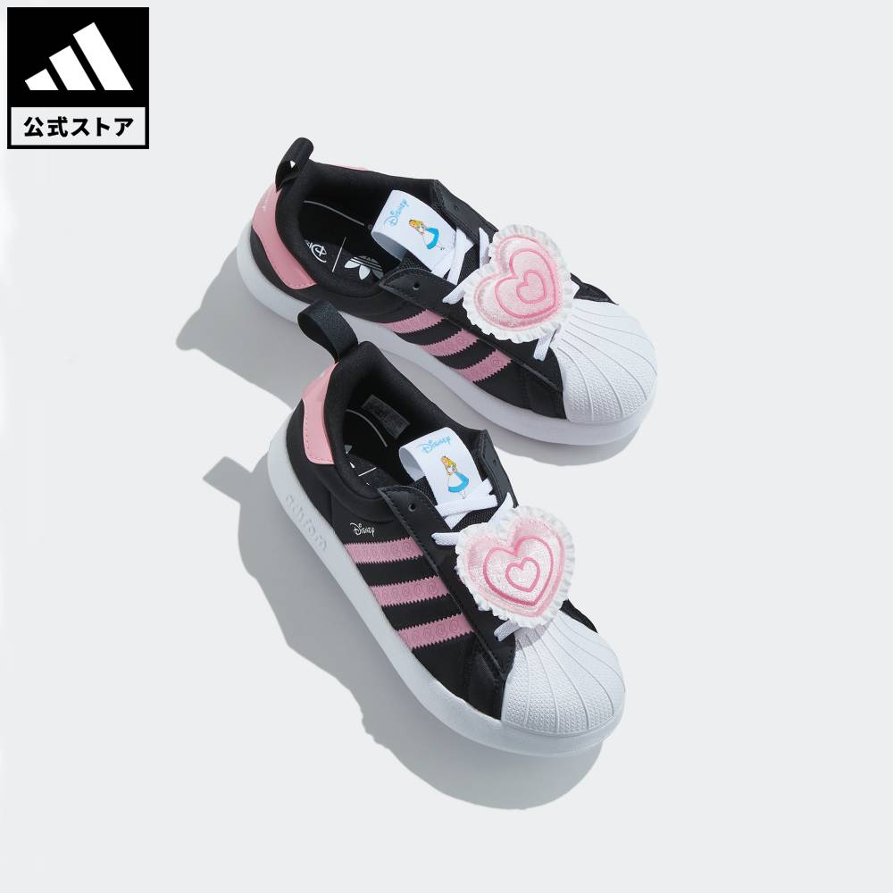 乐天商城 - 【ポイント20倍 5/9 20:00～5/20 23:59】 【公式】アディダス adidas 返品可 ライフスタイル アディダス ディズニー ADIFOM SST 360 キッズ / Adidas Disney ADIFOM SST 360 C オリジナルス キッズ／子供用 シューズ・靴 スニーカー 黒 ブラック IH7056 【PT】