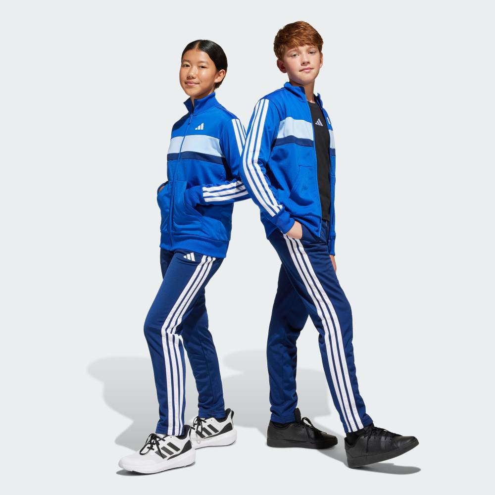 【ポイント20倍 3/20 20:00～3/26 1:59】 【公式】アディダス adidas 返品可 ライフスタイル シーズナル エッセンシャルズ Tiberio スリーストライプス トリコット トラックスーツ キッズ スポーツウェア キッズ／子供用 ウェア・服 ジャージ 青 ブルー JC7518 【PT】 2