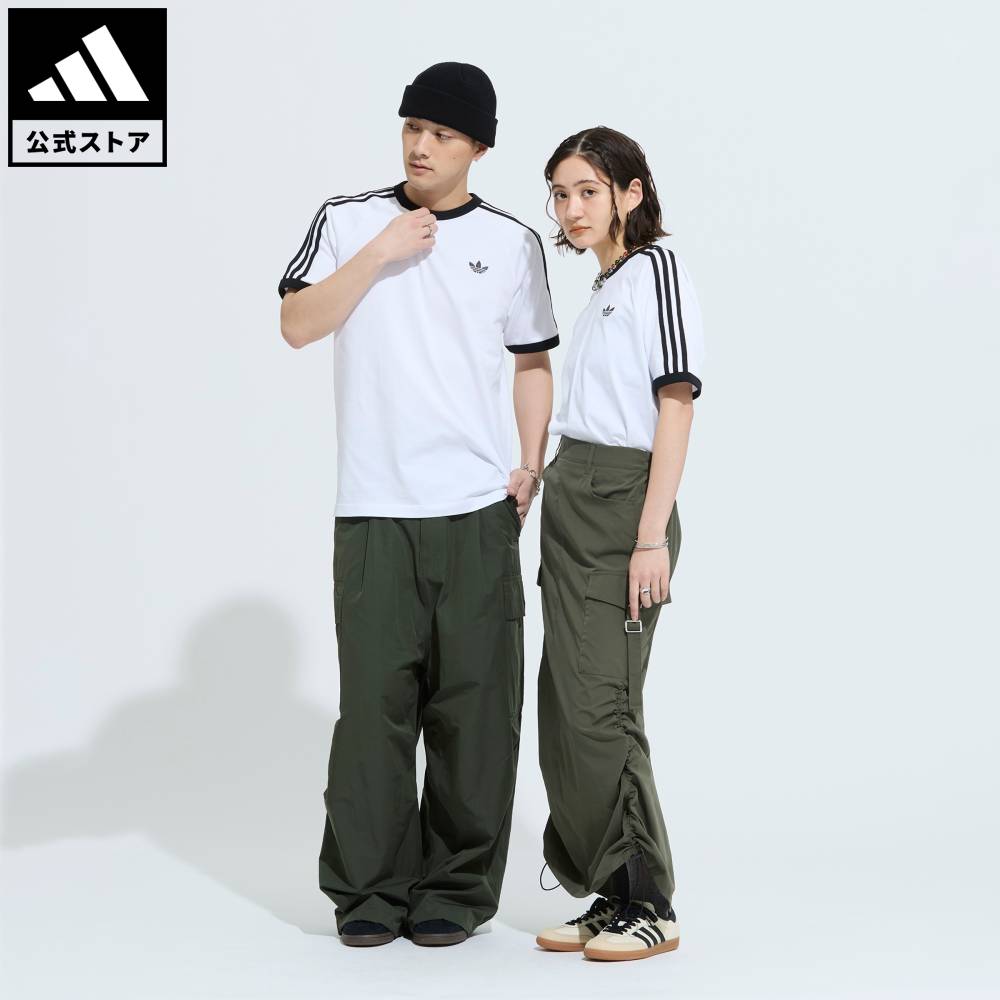 【ポイント20倍 04/29 00:00～05/06 23:59】 【公式】アディダス adidas 返品可 ライフスタイル スリーストライプス Tシャツ オリジナルス メンズ ウェア・服 Tシャツ 白 ホワイト KE3537 【PT】（楽天・adidas Online Shop 楽天市場店）