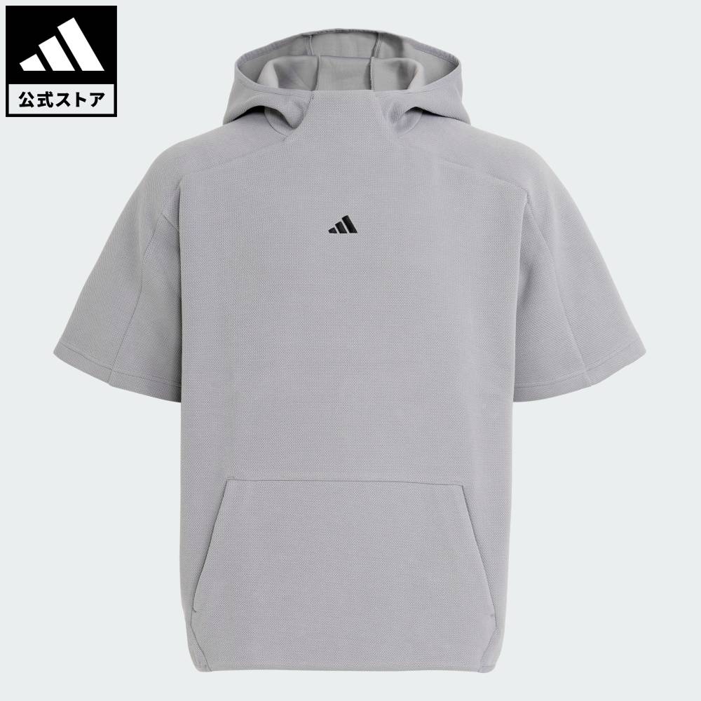 【ポイント20倍 1/9 0:00～1/16 1:59】 【公式】アディダス adidas 返品可 ゴルフ 【ゴルフ】半袖スウェットフーディー パフォーマンス メンズ ウェア・服 パーカー（フーディー） グレー KL5270 【PT】