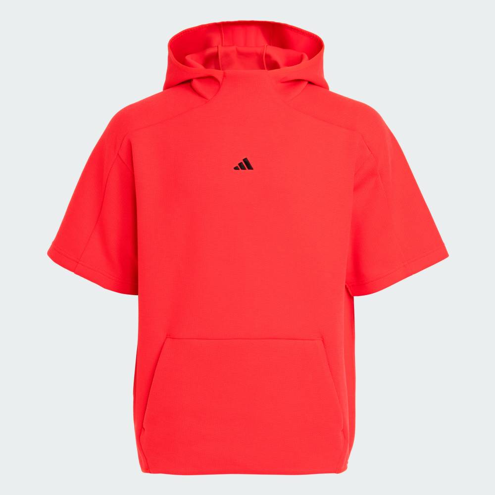 【ポイント20倍 2/19 0:00～2/23 23:59】 【公式】アディダス adidas 返品可 ゴルフ 【ゴルフ】半袖スウェットフーディー パフォーマンス メンズ ウェア・服 パーカー（フーディー） 赤 レッド KL5272 【PT】