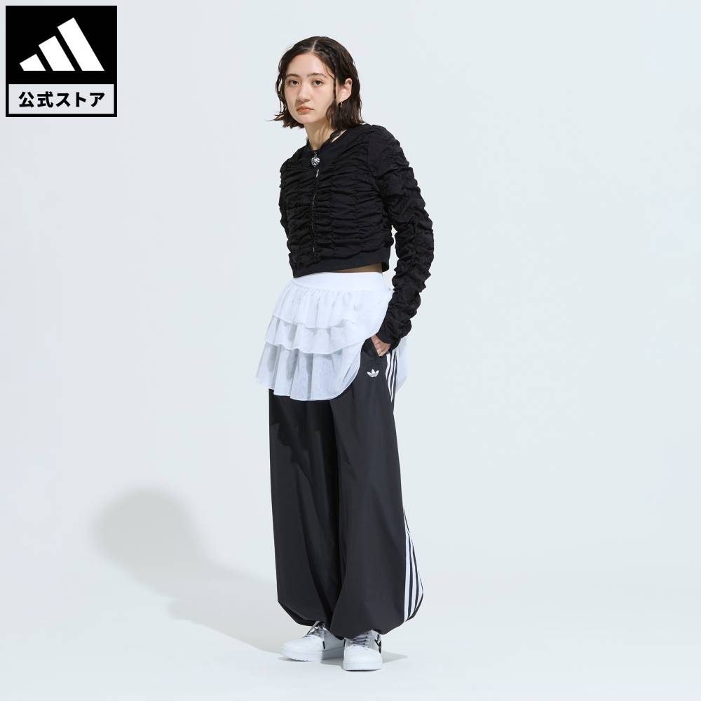 アディダス adidas 返品可 ライフスタイル アディルナ レース ADILENIUM FB TP パンツ オリジナルス ユニセックス ウェア・服 ボトムス 黒 ブラック KS1431