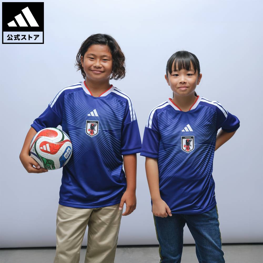 ノベルティ対象 【公式】アディダス adidas サッカー キッズ サッカー日本代表 2026 ホーム レプリカ ユニフォーム パフォーマンス キッズ/子供用 ウェア・服 ユニフォーム 青 ブルー JZ9688