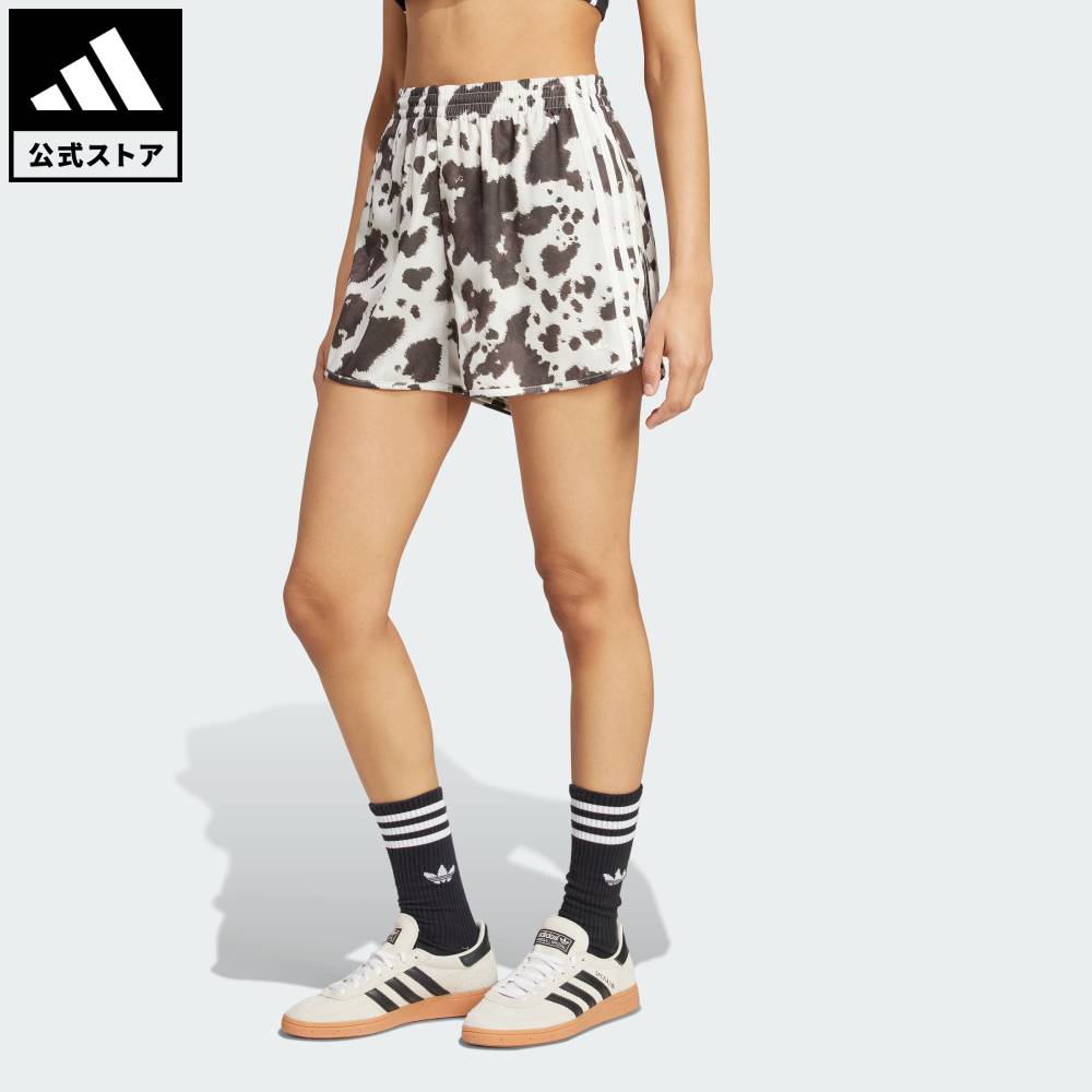 乐天商城 - 【ポイント20倍 5/9 20:00～5/20 23:59】 【公式】アディダス adidas 返品可 ライフスタイル アディダス オリジナルス サテンショーツ オリジナルス ユニセックス ウェア・服 ショートパンツ・短パン KA2674 【PT】