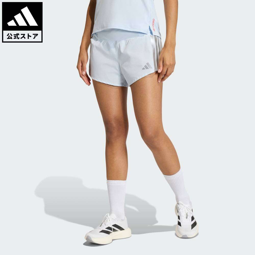 【公式】アディダス adidas 返品可 ランニング アディゼロ 駅伝 ランニングショーツ パフォーマンス レディース ウェア・服 ショートパンツ・短パン 青 ブルー KB1484