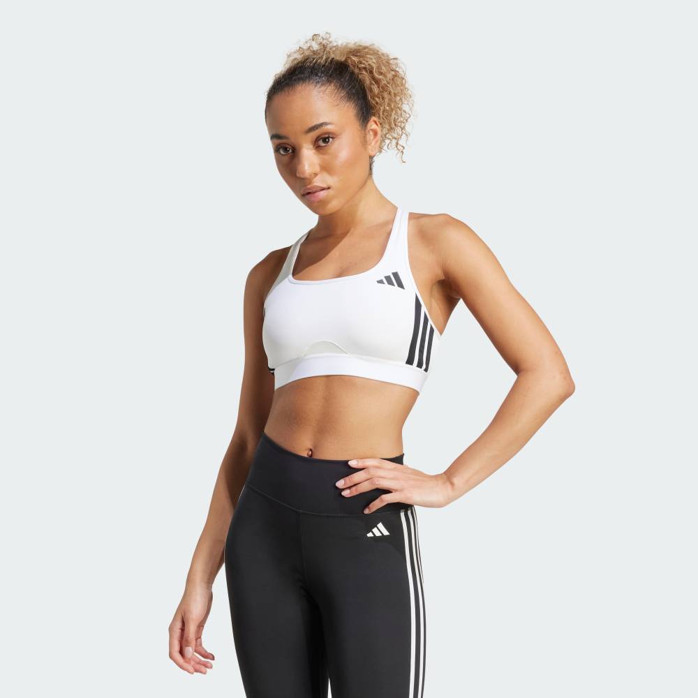 【ポイント10倍 09/04 20:00～09/11 01:59】 【公式】アディダス adidas 返品可 ジム・トレーニング パワーリアクト エッセンシャルズ ミディアムサポート ブラ スリーストライプス パフォーマンス レディース ウェア・服 スポーツブラ 白 ホワイト KB7360 【PTU】 adidas-10234984 adidas Online Shop 楽天市場店 サンプル画像2