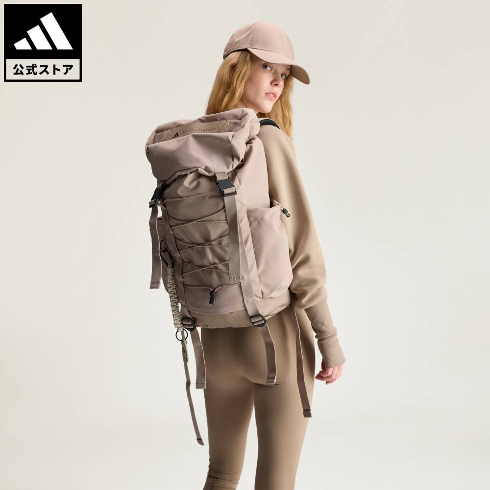 【公式】アディダス adidas 返品可 ジム・トレーニング adidas by Stella McCartneyバックパック アディダス バイ ステラマッカートニー レディース アクセサリー バッグ・カバン ブラウン KC4218