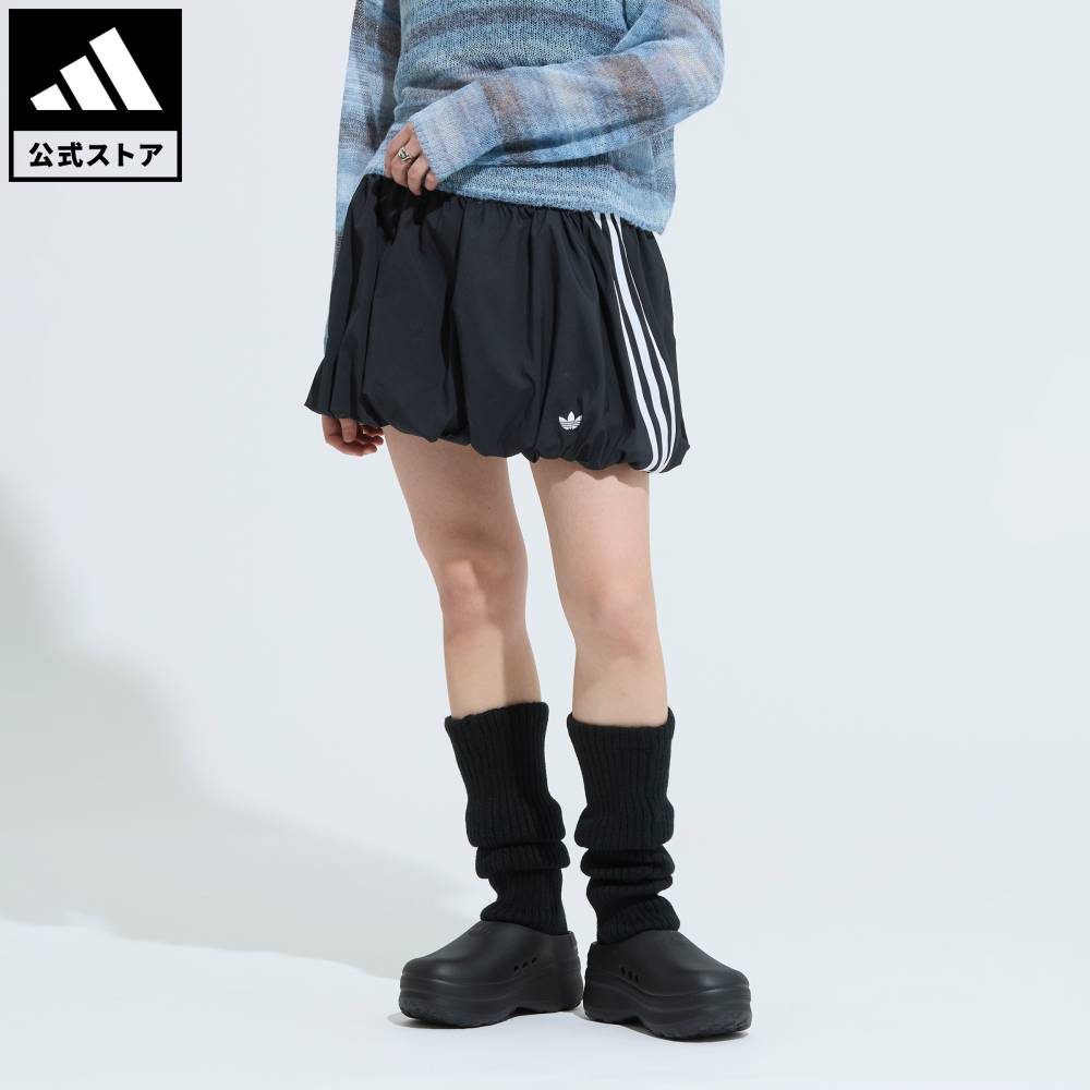 乐天商城 - 【ポイント20倍 5/9 20:00～5/20 23:59】 【公式】アディダス adidas 返品可 ライフスタイル バルーンスカート オリジナルス レディース ウェア・服 スカート 黒 ブラック KD0299 【PT】
