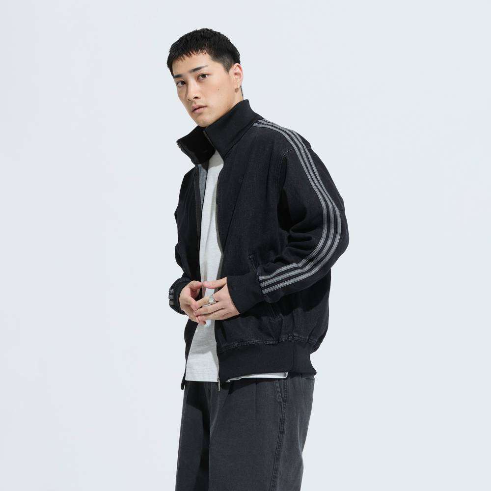 アディダス adidas 返品可 ライフスタイル アディカラー デニム ファイヤーバード トラックトップ オリジナルス （3枚目）