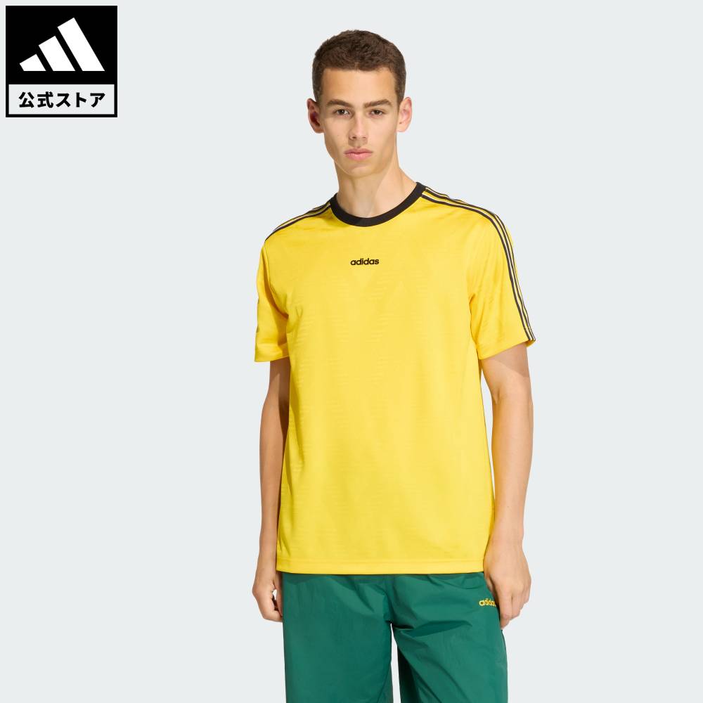 樂天商城 - 【20％OFFクーポン対象 05/09 20:00～05/20 23:59】 【公式】アディダス adidas 返品可 ライフスタイル ジャカード ジャージー オリジナルス メンズ ウェア・服 ユニフォーム イエロー KE3336