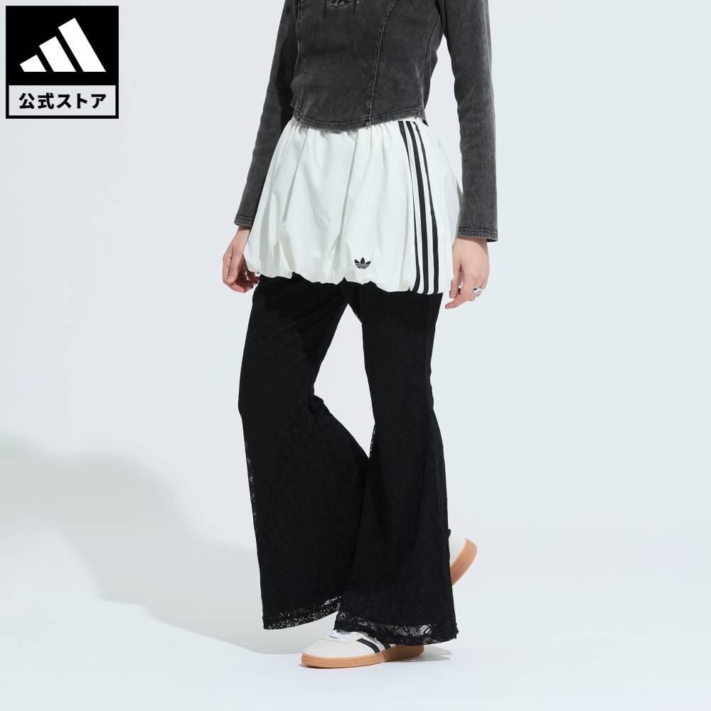 乐天商城 - 【ポイント20倍 5/9 20:00～5/20 23:59】 【公式】アディダス adidas 返品可 ライフスタイル バルーンスカート オリジナルス レディース ウェア・服 スカート 白 ホワイト KE3440 【PT】