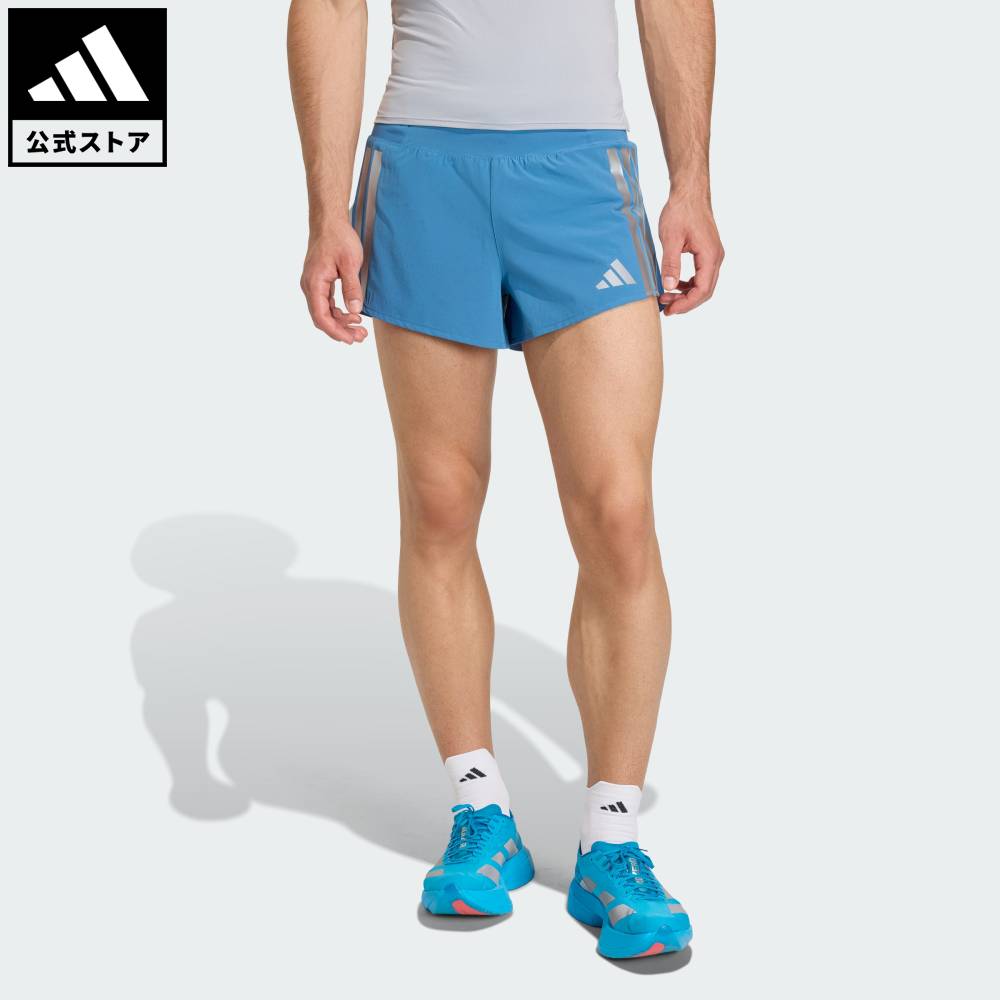 【公式】アディダス adidas 返品可 ランニング アディゼロ 駅伝 ランニングショーツ パフォーマンス メンズ ウェア・服 ショートパンツ・短パン 青 ブルー KB1491
