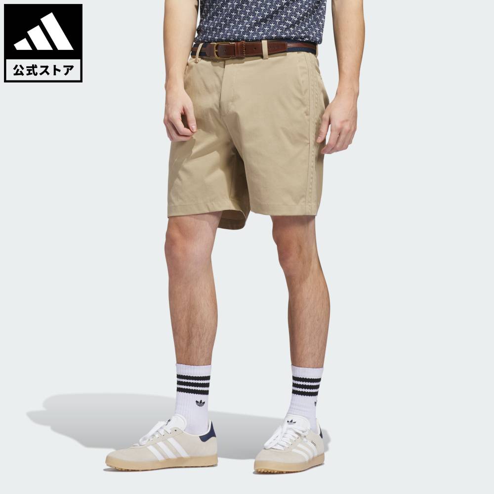 乐天商城 - 【ポイント10倍 5/9 20:00～5/20 23:59】 【公式】アディダス adidas 返品可 ゴルフ オリジナルス ツイストウィーブ ショーツ オリジナルス メンズ ウェア・服 ショートパンツ・短パン ベージュ KB8586 【PT】