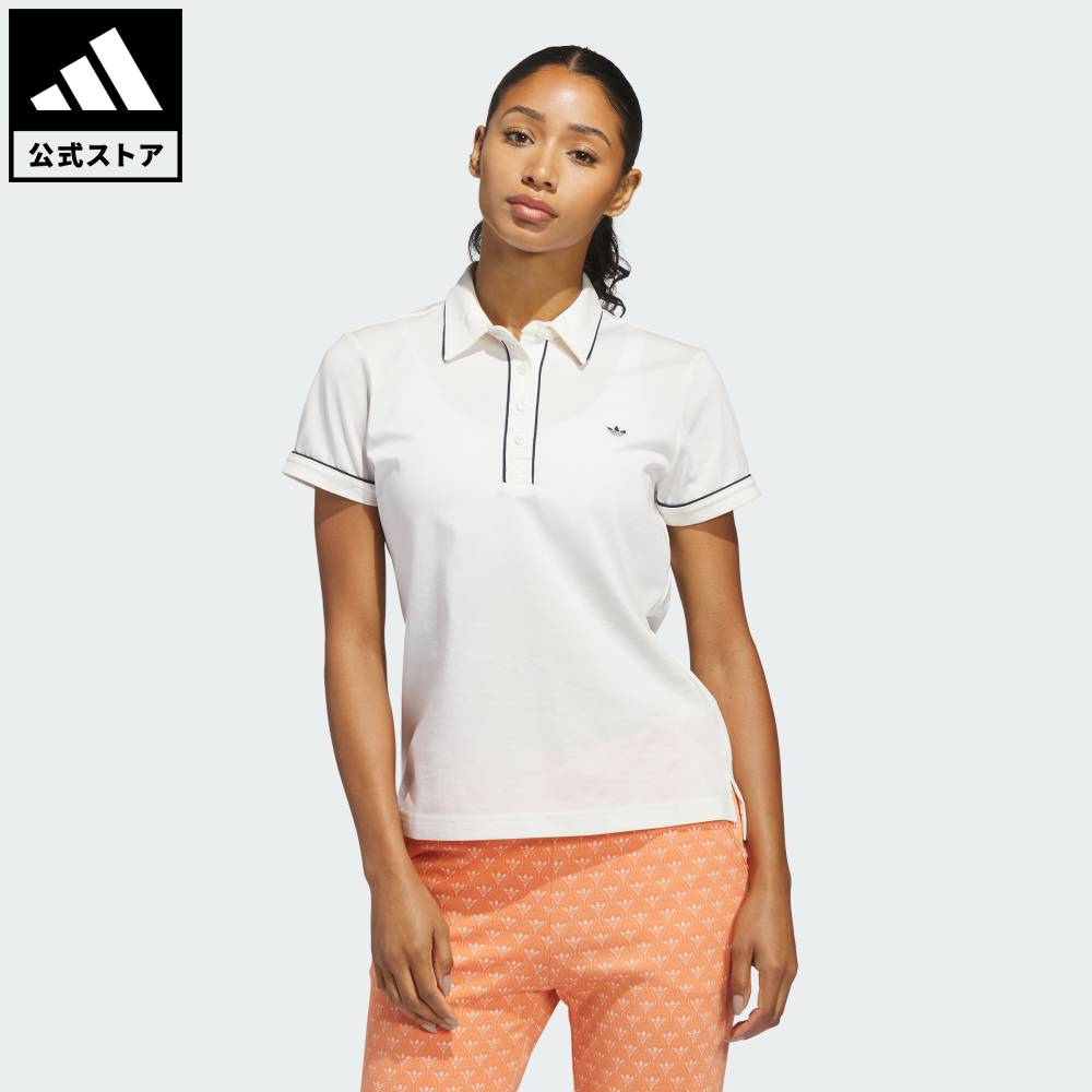 【公式】アディダス adidas 返品可 ゴルフ オリジナルス ソリッド ポロ オリジナルス レディース ウェア・服 ポロシャツ 白 ホワイト KB8598