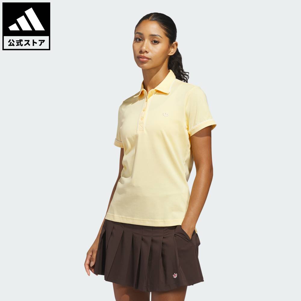 【公式】アディダス adidas 返品可 ゴルフ オリジナルス ソリッド ポロ オリジナルス レディース ウェア・服 ポロシャツ オレンジ KB8599