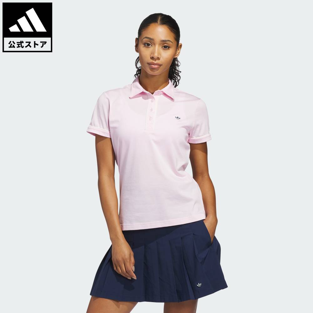 【公式】アディダス adidas 返品可 ゴルフ オリジナルス ソリッド ポロ オリジナルス レディース ウェア・服 ポロシャツ ピンク KB8600