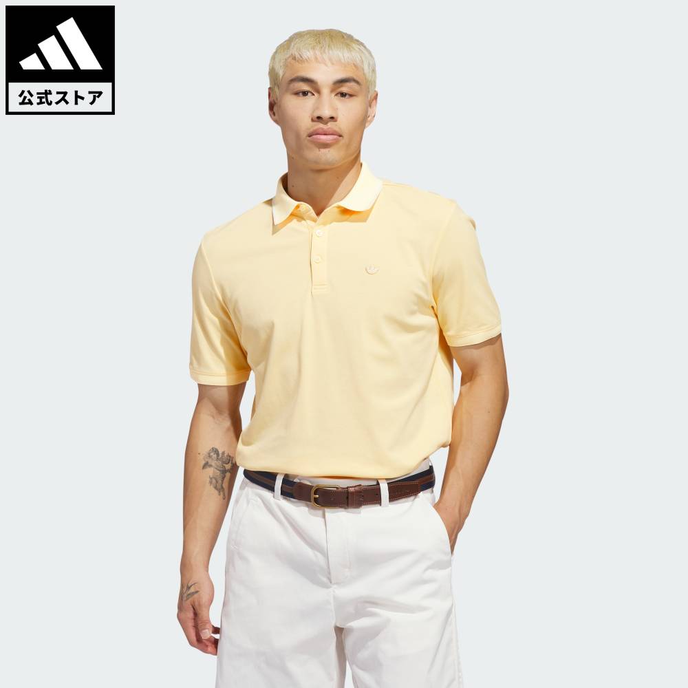 Brand：パフォーマンスSports：ゴルフCategory：ウェア・服【03cg】【color:オレンジ】【size:J/S】 【size:J/M】 【size:J/L】 【size:J/XL】 【size:J/2XL】 【size:J/3XL】 スポーツブランドアディダス公式ショップ2026年01月時点の発売時販売価格よりも値下げしていますツイストニット ワンポイントロゴ 半袖ポロ勝利を引き寄せてくれそうなクリーンでクラシックなスタイル。このアディダス ゴルフポロシャツは、素材に可動域を広げるツイストニットを使用しており、動きを妨げることなくプレーに集中できる。アディダス オリジナルスを象徴するトレフォイルを胸にあしらっている。アイコニックなスタイルと動きやすさを追求した、高機能ゴルフポロ。レギュラーフィット3つボタンのポロ襟綿84% / ポリエステル16%裾にサイドスリット後ろの裾はやや長め商品番号：KB8614色：Ice Tangerineモデル：KVH80スポーツ：ゴルフSize胸囲うしろ着丈袖丈J/SJ/MJ/LJ/XLJ/2XLJ/3XL98cm103cm105cm110cm116cm123cm70cm71cm71cm72cm74cm75cm21cm21cm22cm22cm23cm25cm※ 上記の数値はそれぞれのサイズにおける製品の寸法を表しています。※ 商品によっては、表示の寸法から若干の誤差（1～2cm）が発生する場合があります。※ 同じサイズでも、製品の素材の特徴やデザインによって着用感が異なる場合があります。Other Color