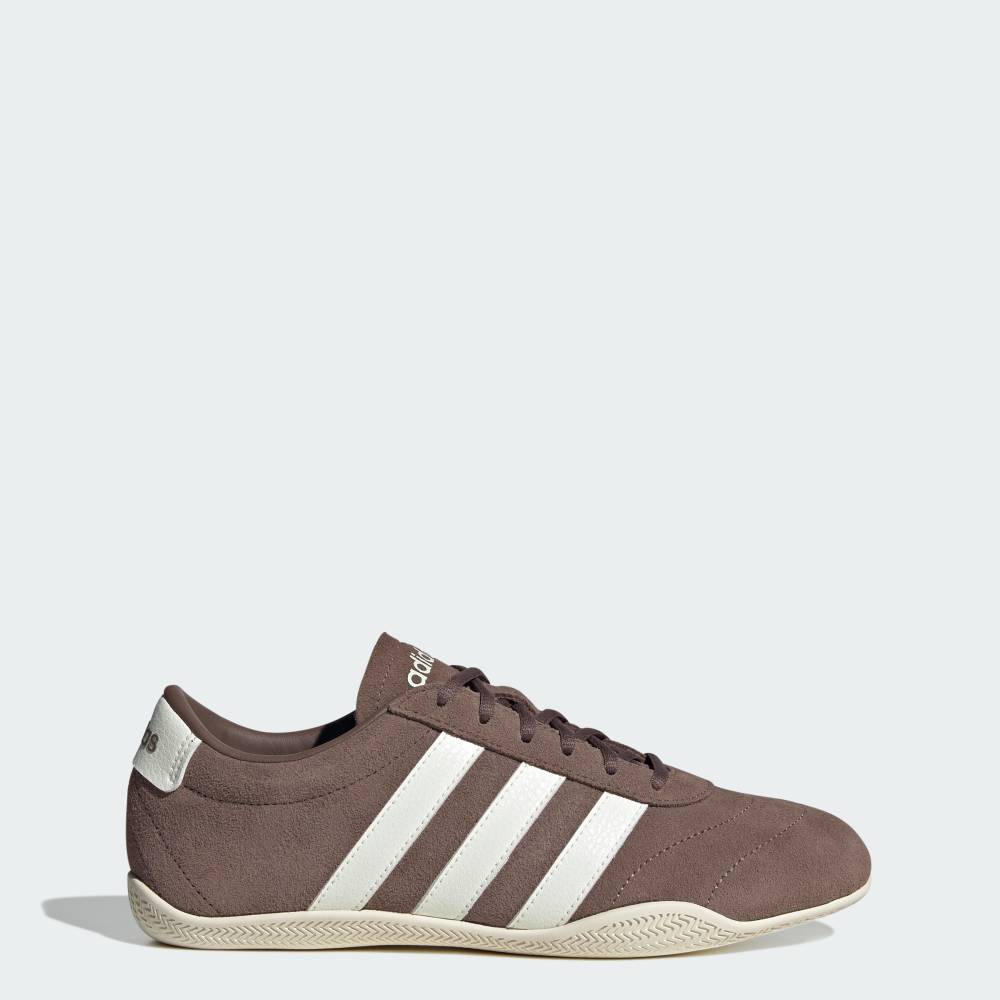 adidas Online Shop 楽天市場店の【ポイント20倍 08/15 00:00～08/20 23:59】 【公式】アディダス adidas 返品可 ソーシャルギフト対象 ライフスタイル グランドコート LO / GRAND COURT LO スポーツウェア レディース シューズ・靴 スニーカー ブラウン JQ7226 【PTU】｜アングル2