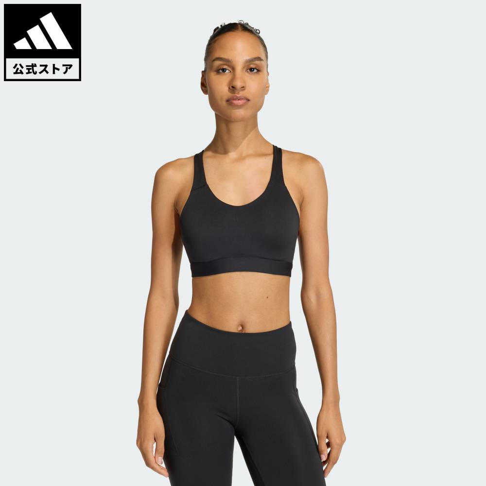 乐天商城 - 【ポイント20倍 5/9 20:00～5/20 23:59】 【公式】アディダス adidas 返品可 ジム・トレーニング オプティミ エッセンシャルズ ワークアウト ハイサポート ブラ パフォーマンス レディース ウェア・服 スポーツブラ 黒 ブラック JX5493 【PT】