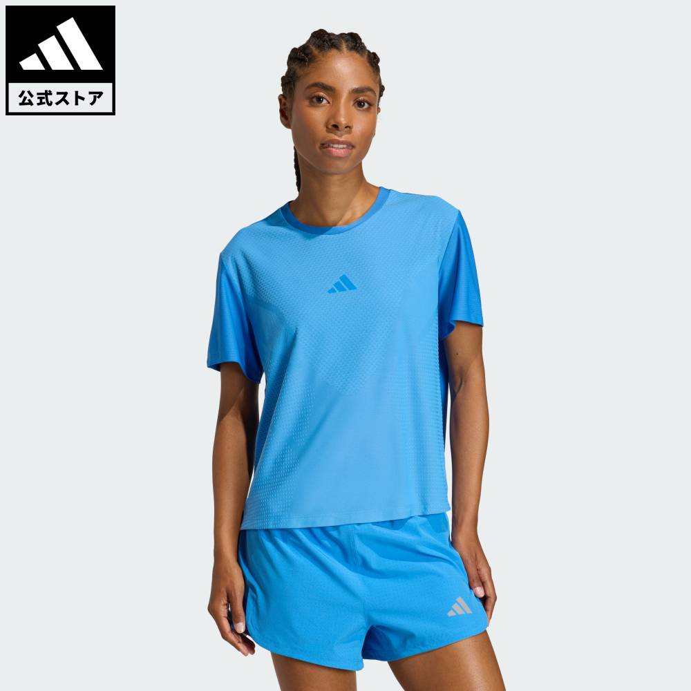乐天商城 - 【ポイント20倍 04/14 20:00～04/20 23:59】 【公式】アディダス adidas ジム・トレーニング 3D クーリング インテンシティ 半袖Tシャツ パフォーマンス レディース ウェア・服 Tシャツ 青 ブルー JZ5636 【PT】