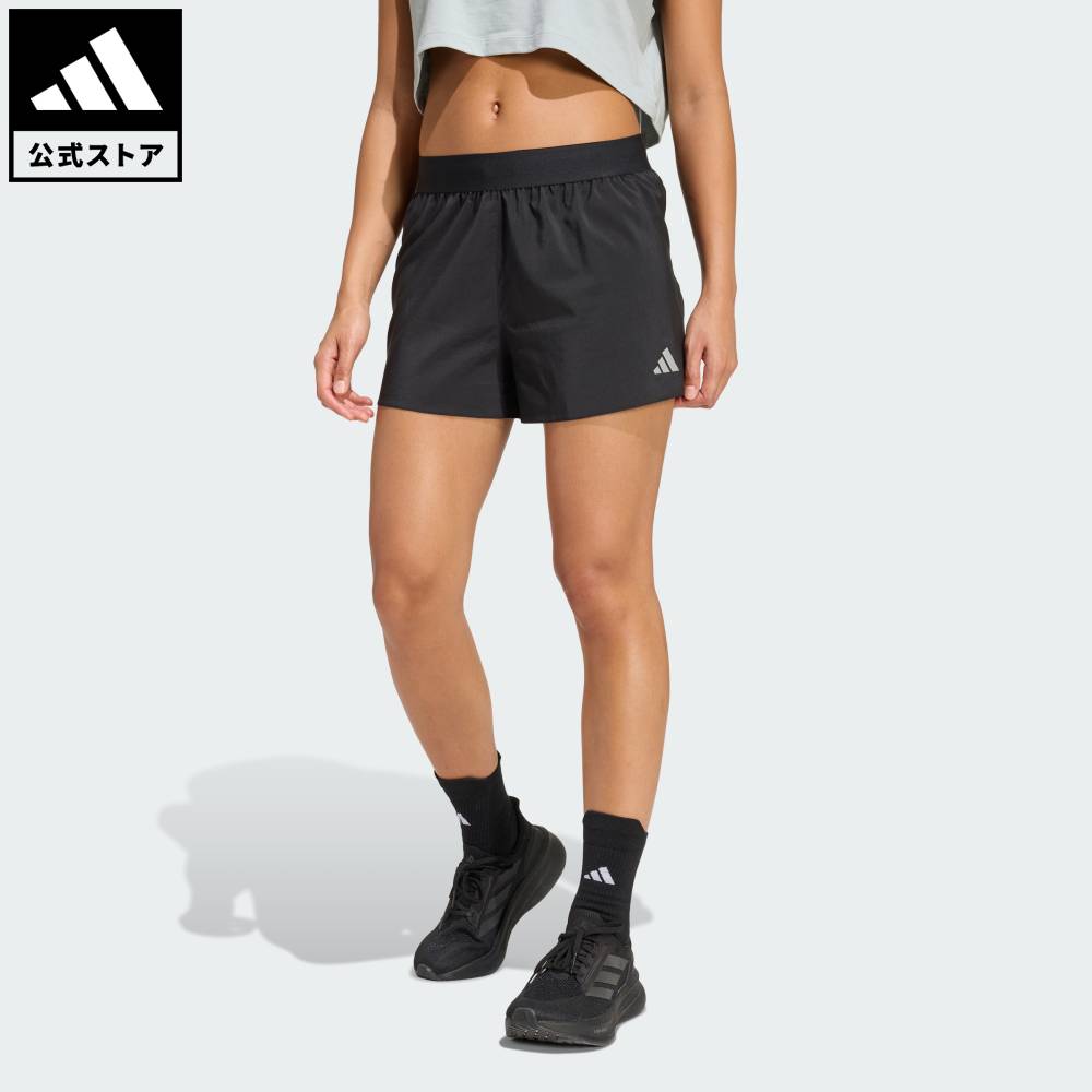 【ポイント10倍 2/4 20:00～2/10 23:59】 【公式】アディダス adidas 返品可 ランニング Adi365ランニング エッセンシャル ショーツ パフォーマンス レディース ウェア・服 ショートパンツ・短パン 黒 ブラック KA0235 【PT】