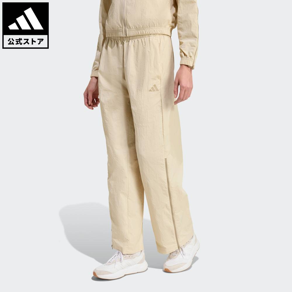 樂天商城 - 【公式】アディダス adidas 返品可 ライフスタイル シティ テック ウーブン ジップ パンツ スポーツウェア レディース ウェア・服 ボトムス ベージュ KA1871