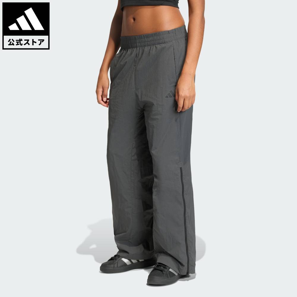 乐天商城 - 【ポイント20倍 5/9 20:00～5/20 23:59】 【公式】アディダス adidas 返品可 ライフスタイル シティ テック ウーブン ジップ パンツ スポーツウェア レディース ウェア・服 ボトムス グレー KA1872 【PT】