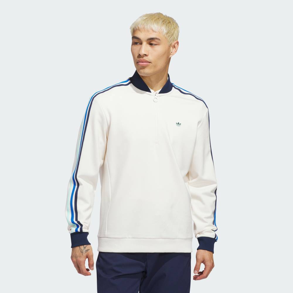 【公式】アディダス adidas 返品可 ゴルフ スリーストライプス HZ スウエット オリジナルス メンズ ウェア・服 スウェット（トレーナー） 白 ホワイト KB8629