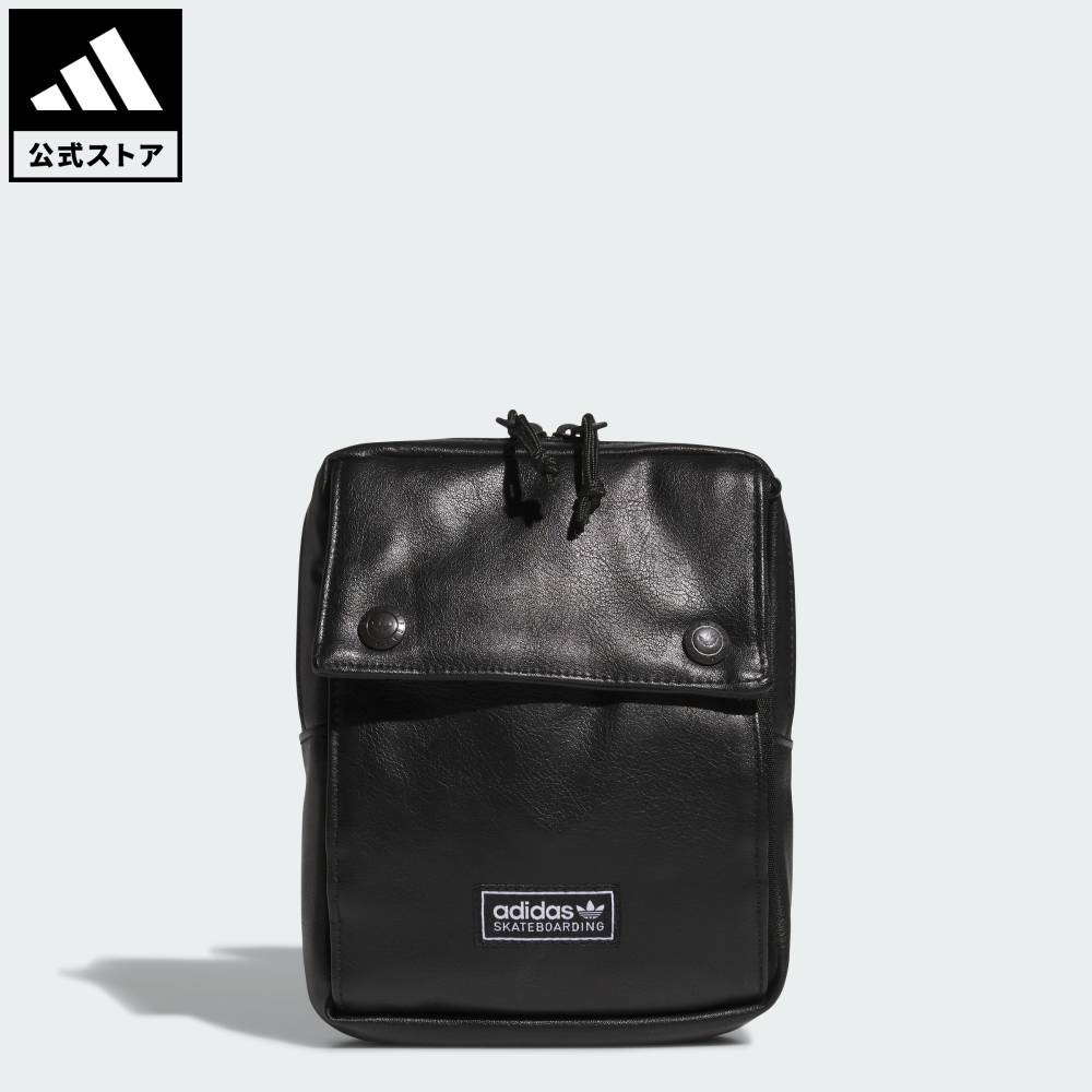 【ポイント20倍 1/24 20:00～1/29 1:59】 【公式】アディダス adidas 返品可 ライフスタイル スケートボーディング フェイク レザー スリング ウォレット オリジナルス ユニセックス アクセサリー バッグ・カバン 黒 ブラック KC9237 【PT】