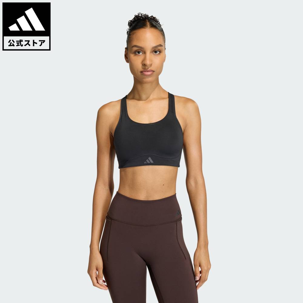 樂天商城 - 【ポイント20倍 05/23 20:00～05/27 01:59】 【公式】アディダス adidas 返品可 ジム・トレーニング オプティム ワークアウト ハイ サポート ブラ パフォーマンス レディース ウェア・服 スポーツブラ 黒 ブラック JN6896 【PT】