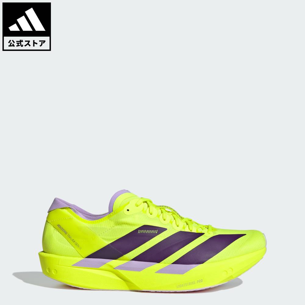 【公式】アディダス adidas 返品可 ランニング アディゼロ タクミ セン 11 / ADIZERO TAKUMI SEN 11 パフォーマンス メンズ シューズ・靴 スニーカー イエロー JQ0781