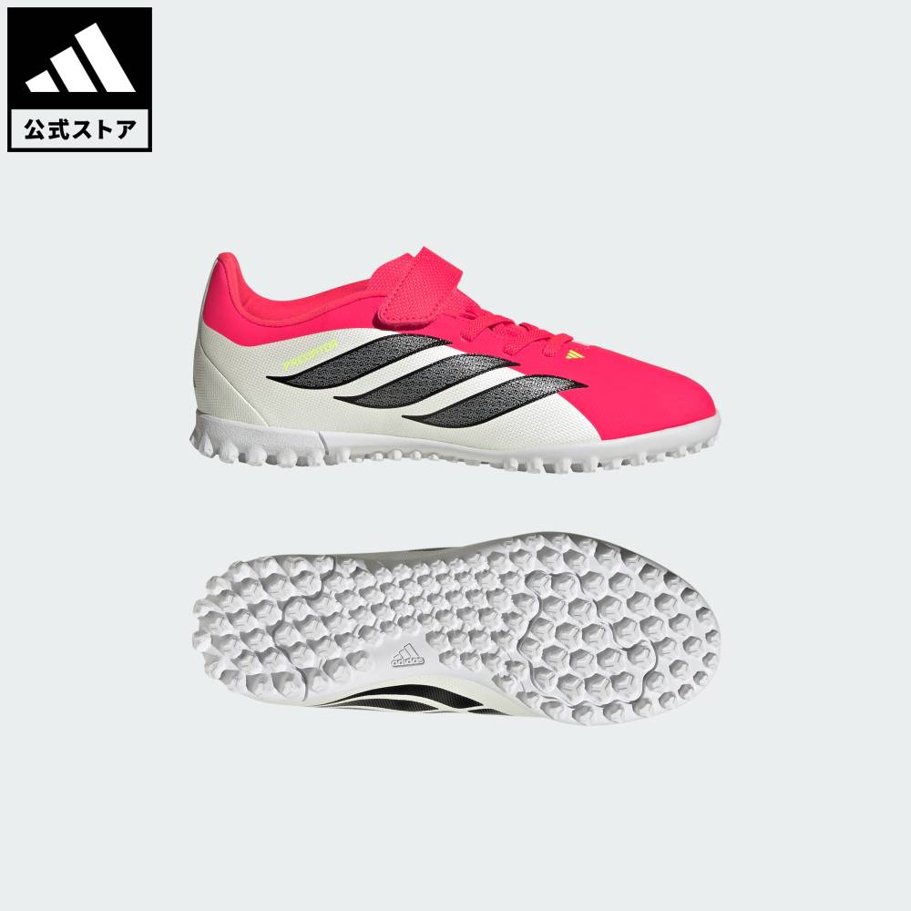【公式】アディダス adidas 返品可 サッカー キッズ プレデター CLUB H&L TF キッズ / ターフ用（トレーニングシューズ） / PREDATOR CLUB Hook-and-Loop Turf Football Kids パフォーマンス キッズ／子供用 シューズ・靴 スポーツシューズ 赤 レッド JS0367