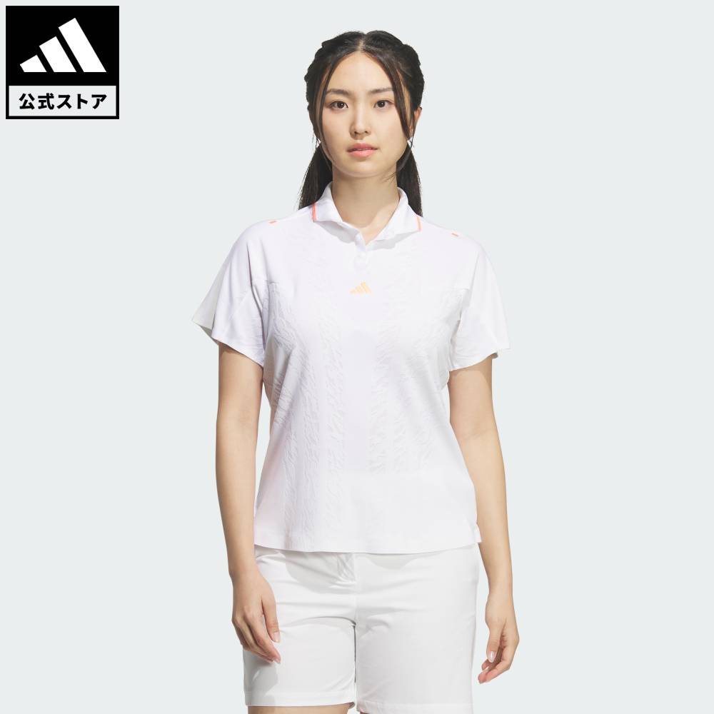 【ポイント10倍 06/20 20:00～06/26 01:59】 【公式】アディダス adidas 返品可 ゴルフ アルティメット365 ツアー クライマクール ジャカード 半袖 ポロシャツ パフォーマンス レディース ウェア・服 ポロシャツ 白 ホワイト KA1816 【PT】
