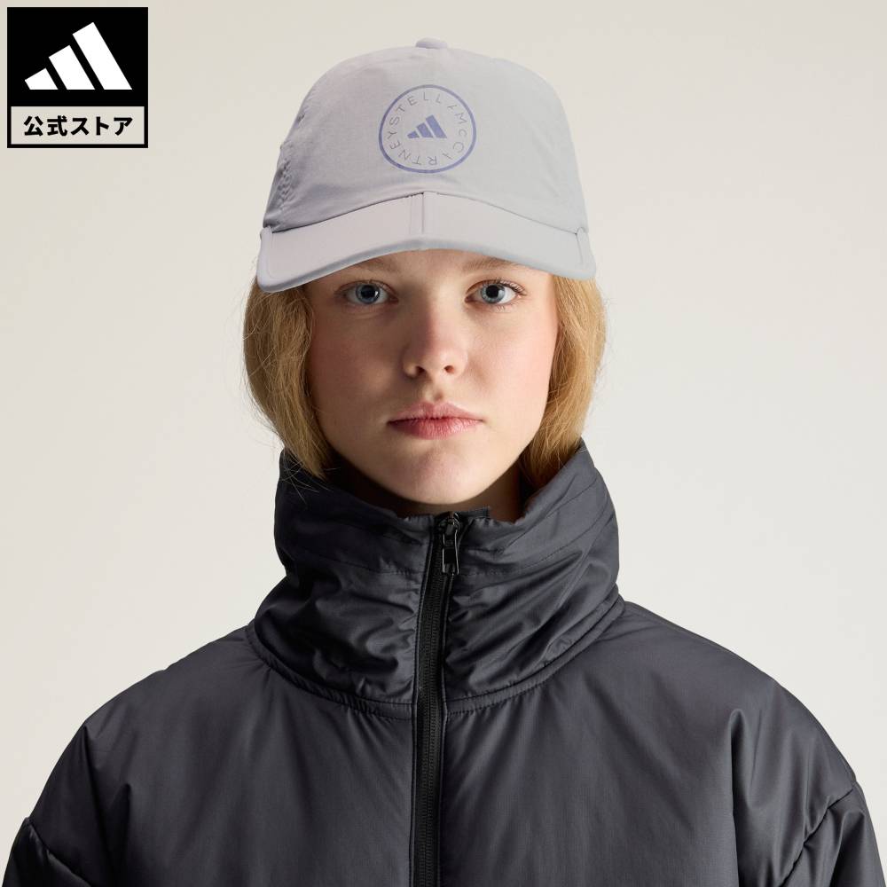【ポイント20倍 3/13 0:00～3/18 23:59】 【公式】アディダス adidas 返品可 ジム・トレーニング adidas by Stella McCartney Run キャップ アディダス バイ ステラマッカートニー レディース アクセサリー 帽子 グレー KC4221 【PT】