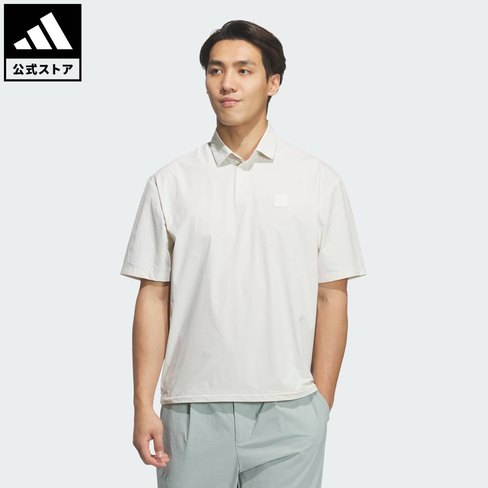乐天商城 - 【ポイント10倍 5/9 20:00～5/20 23:59】 【公式】アディダス adidas 返品可 ゴルフ レンジ コミューター ウーブン 半袖 ルーズフィット ポロ パフォーマンス メンズ ウェア・服 ポロシャツ グレー KD0941 【PT】