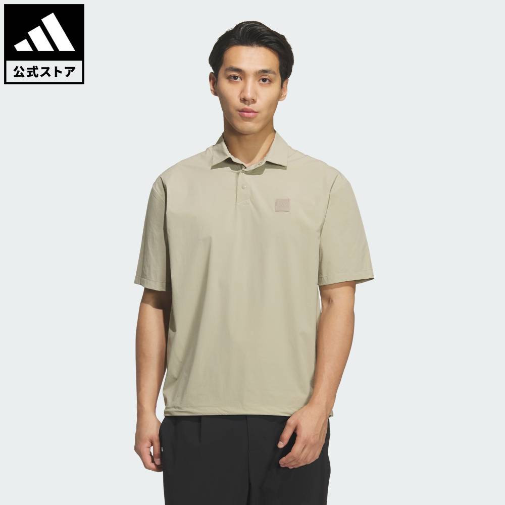 乐天商城 - 【ポイント10倍 04/29 00:00～05/06 23:59】 【公式】アディダス adidas 返品可 ゴルフ レンジ コミューター ウーブン 半袖 ルーズフィット ポロ パフォーマンス メンズ ウェア・服 ポロシャツ ブラウン KD0942 【PT】