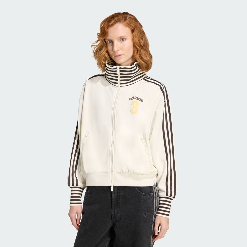 【ポイント20倍 10/04 20:00～10/11 23:59】 【公式】アディダス adidas 返品可 ライフスタイル ビンテージ BB TT ストライプ リブ トラックトップ オリジナルス レディース ウェア・服 ジャージ 白 ホワイト KW2055 【PTU】 (2)